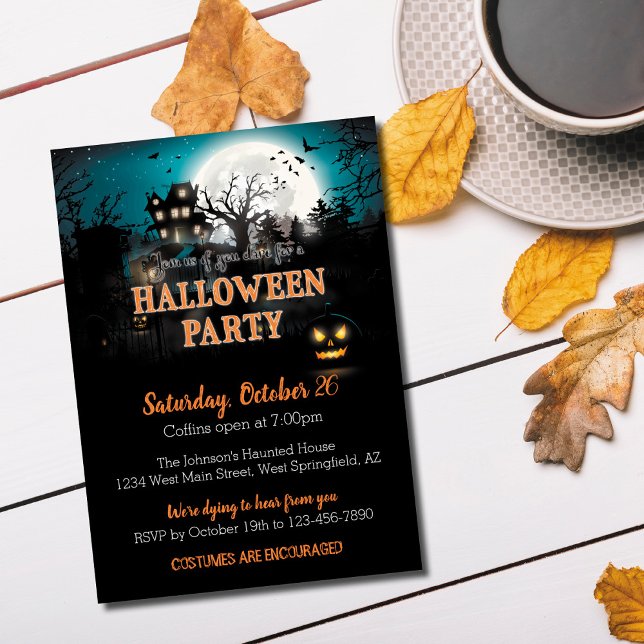 Haunted House Halloween Party Invitation (Creator Uploaded)