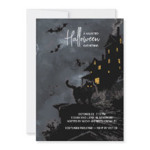 Haunted House Halloween Party Invitation.