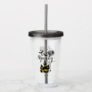 Haunted House Halloween Party Spooky Acrylic Tumbler