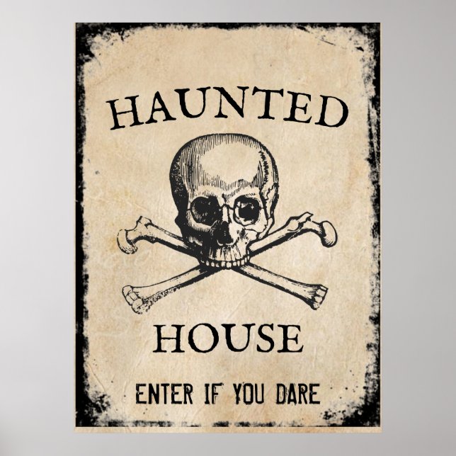Haunted house Halloween prop Poster (Front)