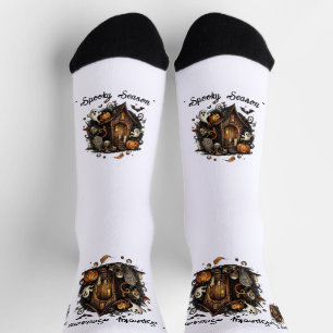 Haunted House Halloween Socks 🧦🎃