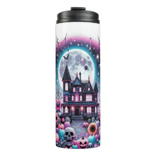 Haunted House Halloween Thermal Tumbler