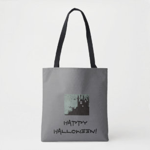 Haunted House Halloween Tote Bag