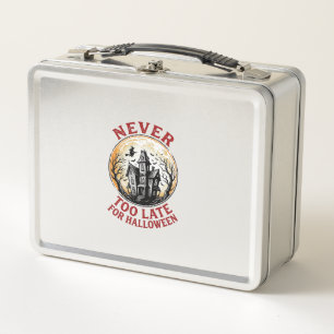 Haunted House Halloween Vintage Engraving Shirt_1 Metal Lunch Box