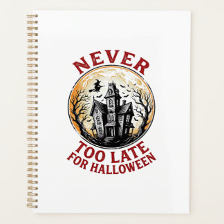 Haunted House Halloween Vintage Engraving Shirt_1 Planner