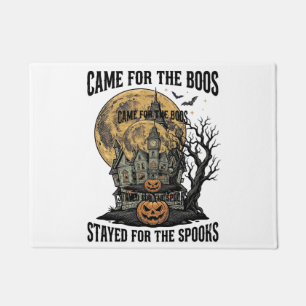 Haunted House Halloween Vintage Engraving Spooky T Doormat