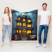 Haunted House Happy Halloween Family Name | Year