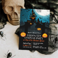 Haunted House Invitation Halloween Costume Party