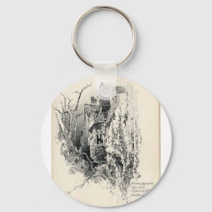 Haunted House Key Ring