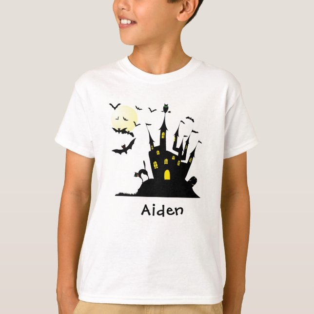 Haunted House Monogrammed T-Shirt (Front)