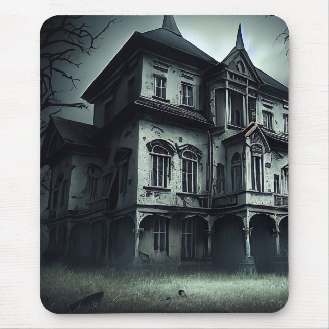 Haunted House Mouse Pad (Front)