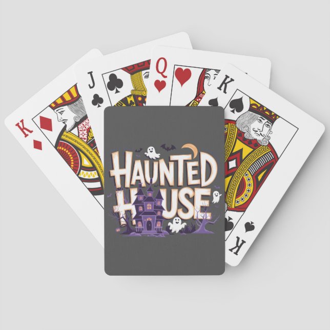 Haunted House - Night of Ghosts Playing Cards (Back)