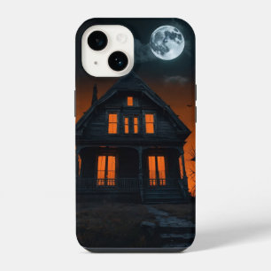 Haunted House Night Scene iPhone 14 Case