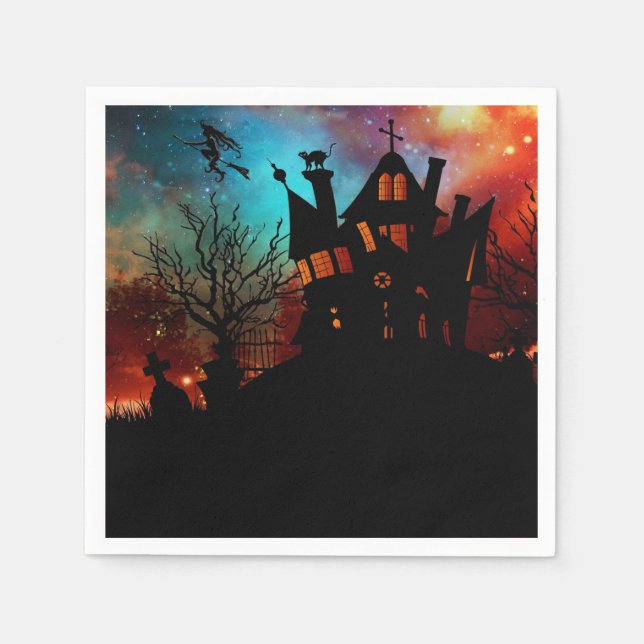 Haunted House on a Hill Napkin (Front)