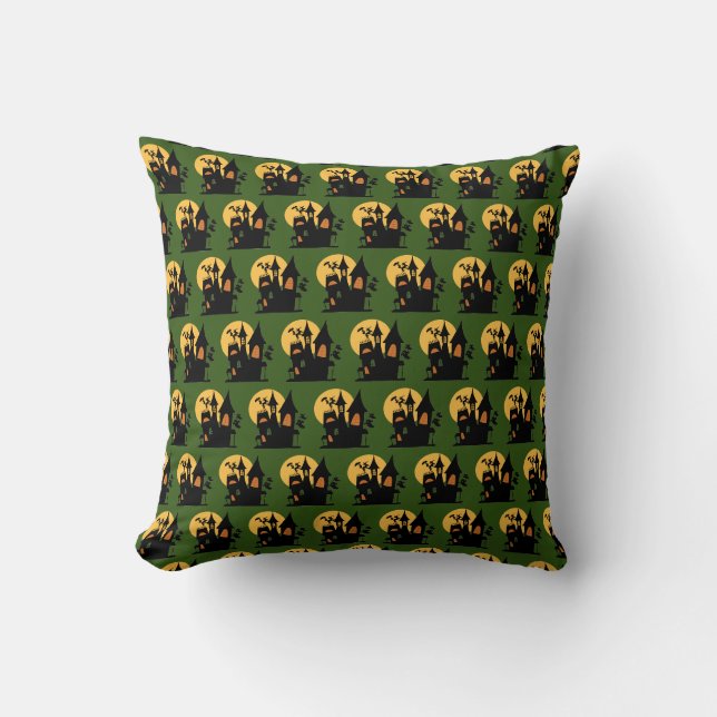Haunted House Pattern Cushion (Front)