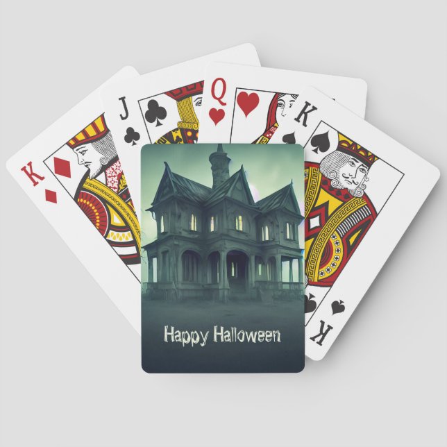 Haunted House Playing Cards (Back)
