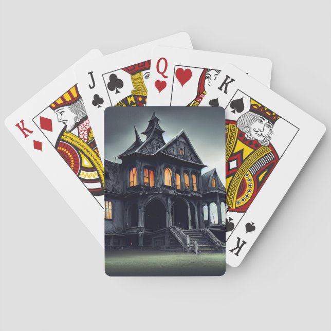 Haunted House Playing Cards (Back)