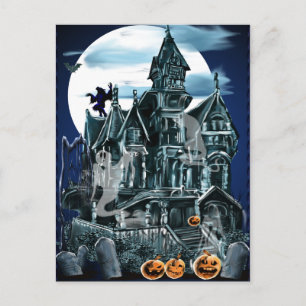 Haunted House  Postcard
