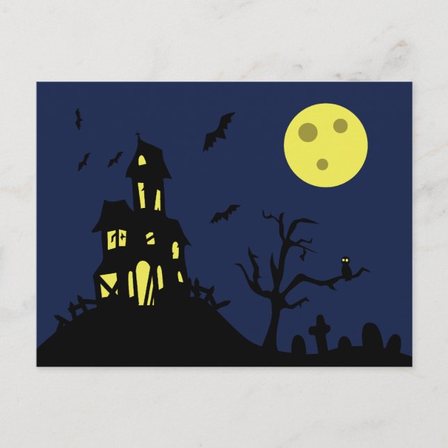 Haunted House Postcard (Front)