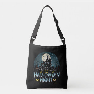 Haunted House, Scary Halloween Night Crossbody Bag
