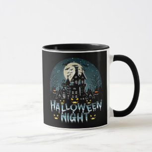 Haunted House, Scary Halloween Night Mug