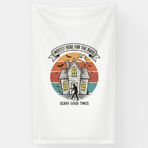 Haunted House Shirt Funny Vintage Halloween Scare Banner