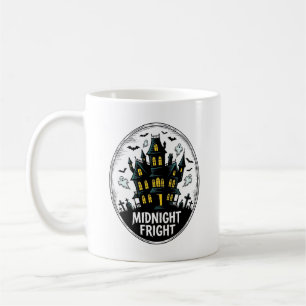 Haunted House Shirt Scary Night Halloween Vector_1 Coffee Mug
