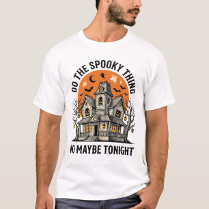 Haunted House Shirt Spooky Vintage Halloween Desig