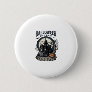 Haunted House Shirt Vintage Engraving Spooky Seaso 6 Cm Round Badge