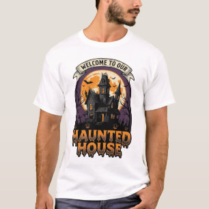 Haunted House Shirt Vintage Halloween Welcome Desi