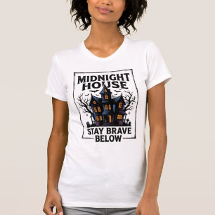 Haunted House Shirt Vintage Spooky Night Design_1