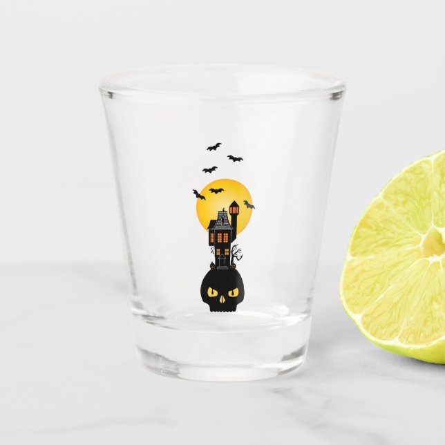 Haunted House Shot Glass (Front)