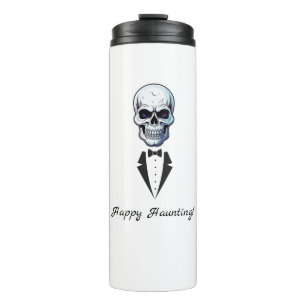 Haunted House Skeleton Halloween Thermal Tumbler