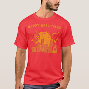 Haunted House Spooky Pumpkin Happy Halloween 2022 T-Shirt