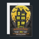 Haunted House & Spooky Trees Halloween Party  Invitation<br><div class="desc">customise for any event</div>