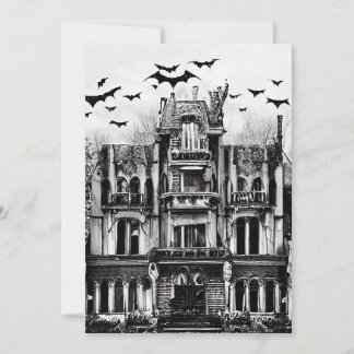 Haunted House Thank You Card