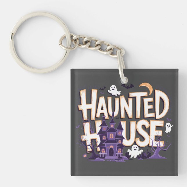 Haunted House - The Night of the Ghosts Key Ring (Front)