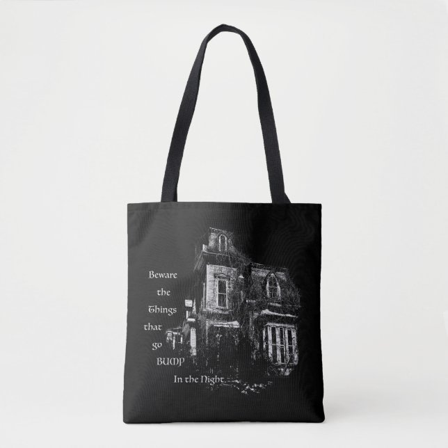 Haunted House Tote Bag (Front)