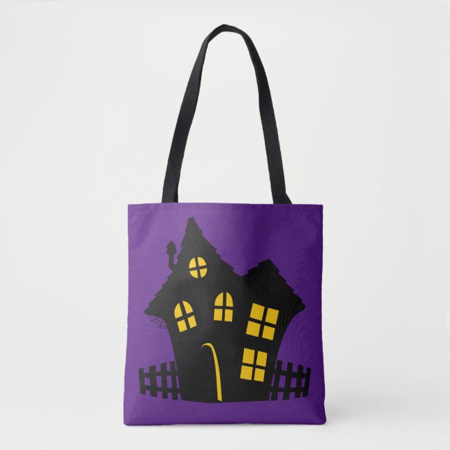Haunted House Tote Bag (Front)