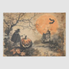 Haunted house Vintage Halloween Decoupage