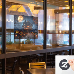 Haunted House Window Cling