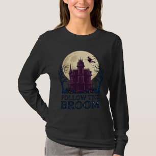 Haunted House Witch Shirt Vintage Halloween Engrav