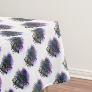 Haunted Houses Halloween Tablecloth