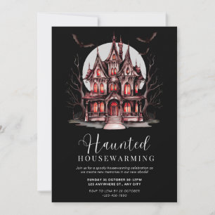Haunted Housewarming Spooky Haunted Mansion Hallow Invitation