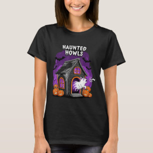 Haunted Howls Halloweencostume Spooky Dog Ghost T-Shirt