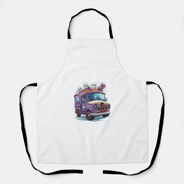  Haunted Ice Cream Truck Apron (Front)