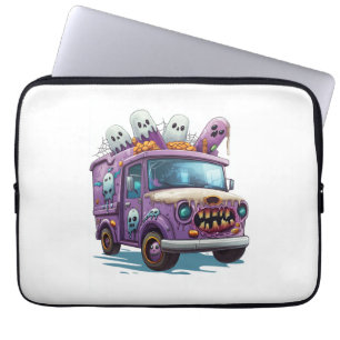 Haunted Ice Cream Truck Laptop Sleeve