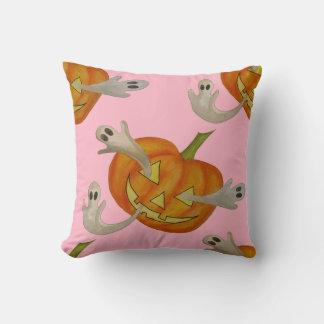 haunted jack o lantern cushion