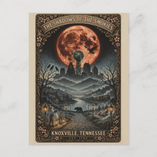 Haunted Knoxville, Tennessee Vintage Horror Travel Postcard