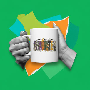 Haunted Letter Block  Coffee Mug